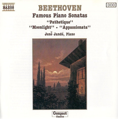 Ludwig Van Beethoven, Jenö Jandó : Famous Piano Sonatas (CD, Album)