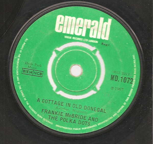 Frankie McBride And The Polka Dots (4) : The Blackboard Of My Heart (7", Single)