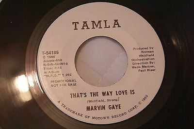 Marvin Gaye : That's The Way Love Is  (7", Promo)