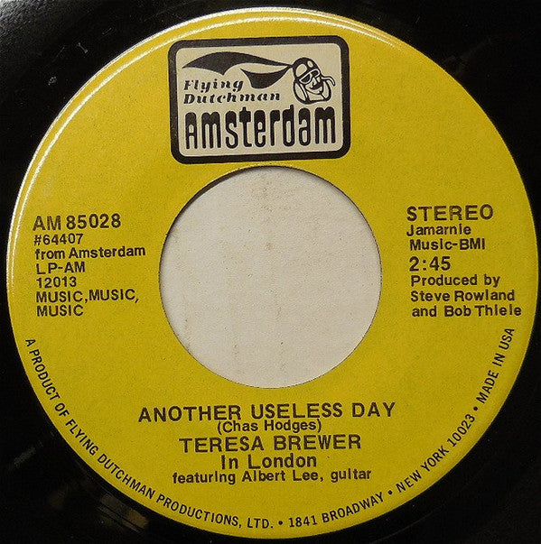 Teresa Brewer : Another Useless Day (7", Single)