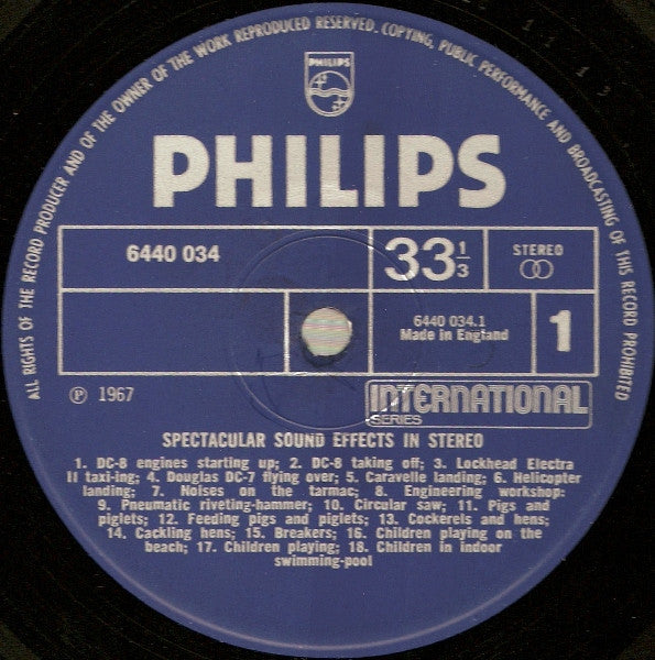 No Artist : Spectacular Sound Effects In Stereo (LP)