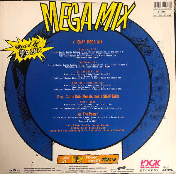 Snap! : Snap! Mega Mix (12")