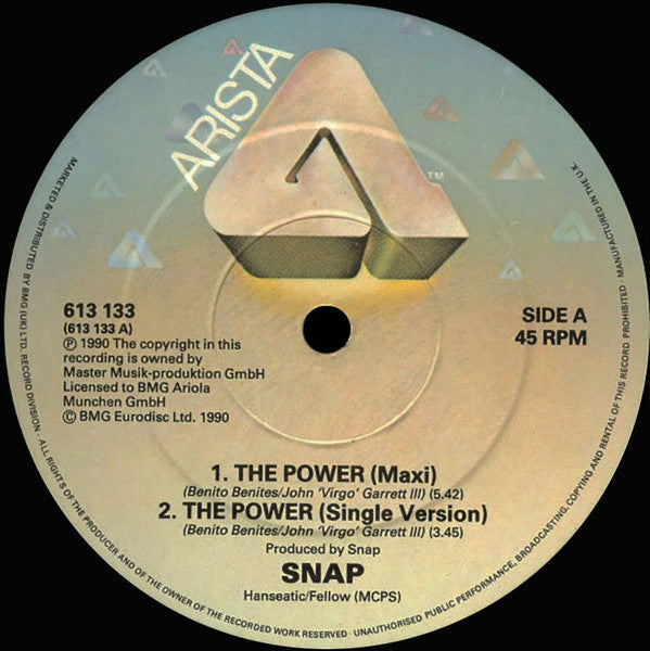 Snap! : The Power (12", Single, EMI)