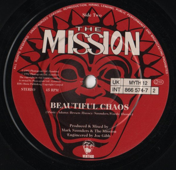 The Mission : Never Again (7", Single, Pic)