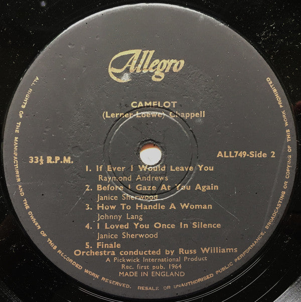 Russ Williams Orchestra : Camelot (LP)