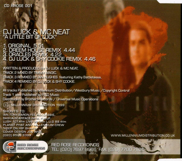 DJ Luck & MC Neat : A Little Bit Of Luck (CD, Single)