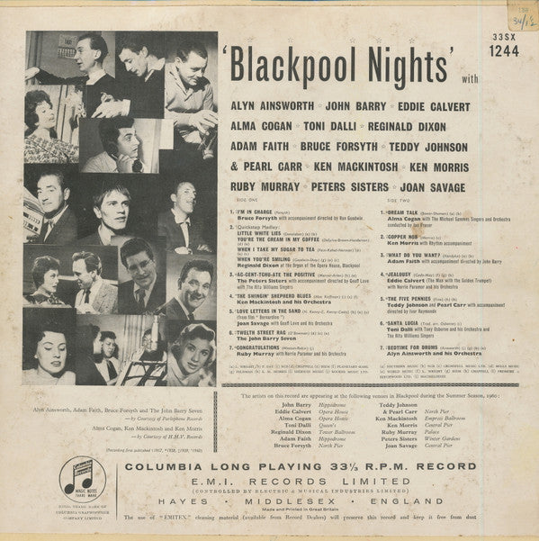 Various : Blackpool Nights (LP, Mono)