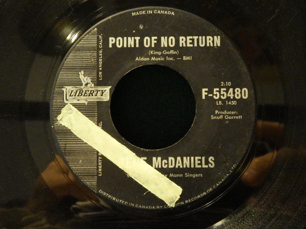 Eugene McDaniels : Point Of No Return (7", Single)