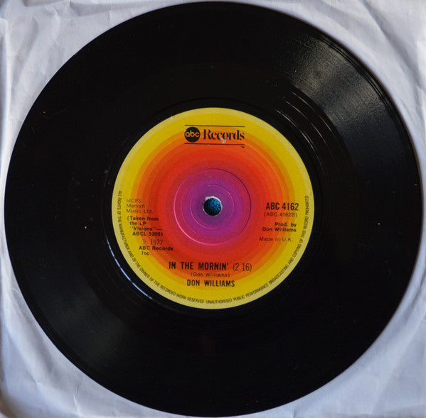 Don Williams (2) : Cup O' Tea (7", Single)