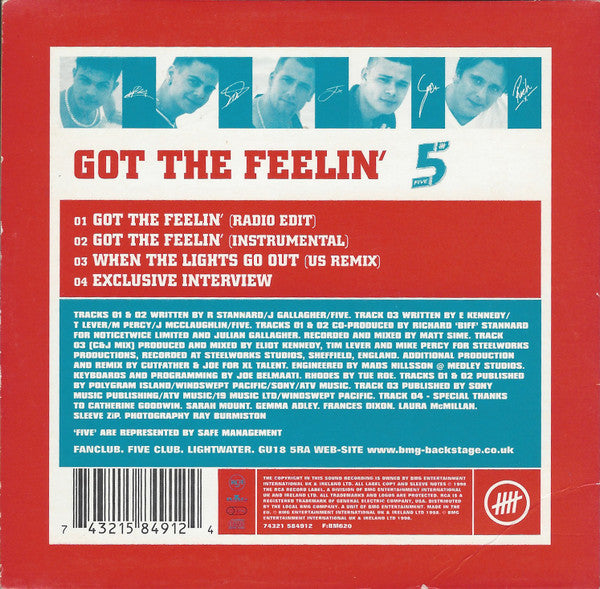 Five : Got The Feelin' (CD, Single, Ltd, CD2)