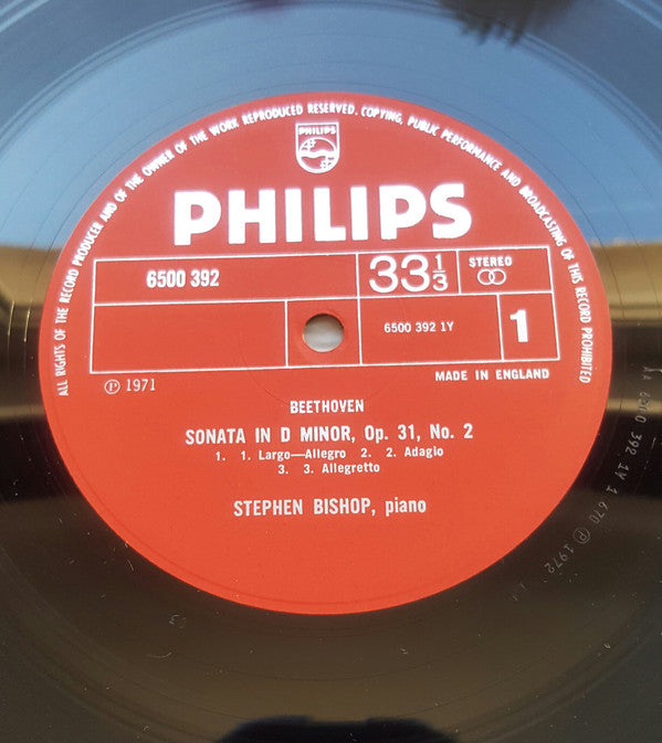 Stephen Bishop-Kovacevich, Ludwig Van Beethoven : Piano Sonatas Op. 31 No. 2 And Op. 31 No. 3 (LP, Album)