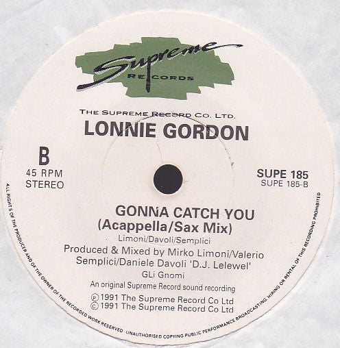 Lonnie Gordon : Gonna Catch You (7", Single)