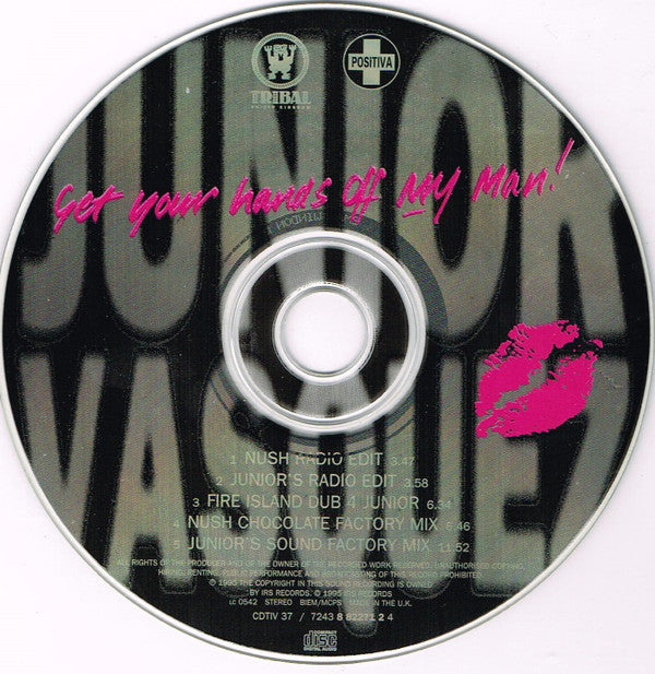 Junior Vasquez : Get Your Hands Off My Man (CD, Single, MCP)