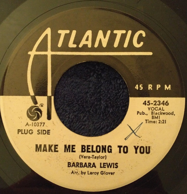 Barbara Lewis : Make Me Belong To You (7", Promo)