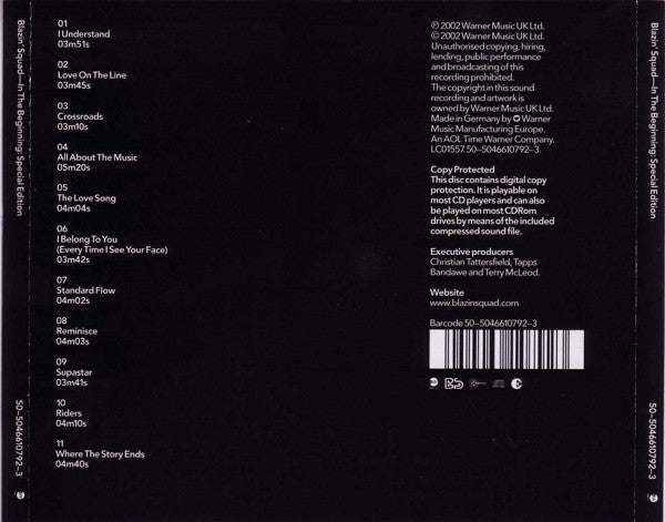 Blazin' Squad : In The Beginning: Special Edition (CD, Album, Copy Prot. + CD, Copy Prot., Enh + S/Ed)