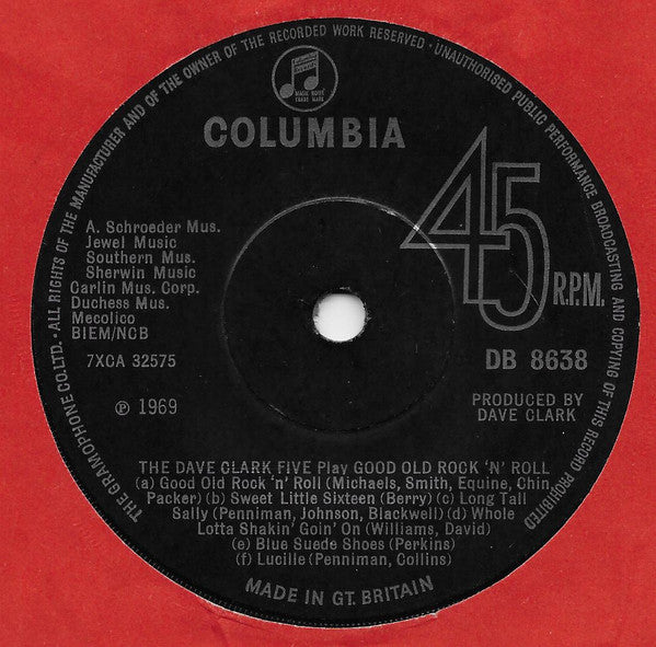 The Dave Clark Five : Play Good Old Rock 'N' Roll (7", Single, Sol)