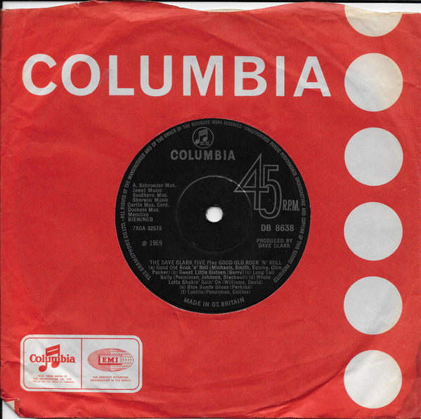 The Dave Clark Five : Play Good Old Rock 'N' Roll (7", Single, Sol)