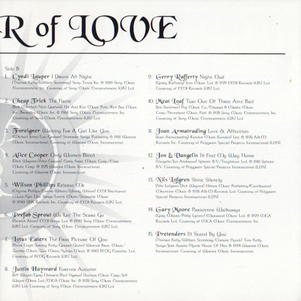 Various : The Power Of Love: Breathless (2xCD, Comp)