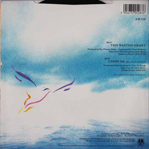 Chris De Burgh : This Waiting Heart (7", Single)