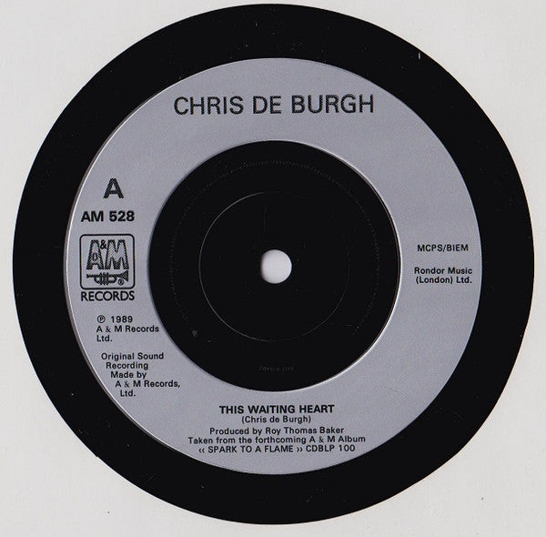 Chris De Burgh : This Waiting Heart (7", Single)
