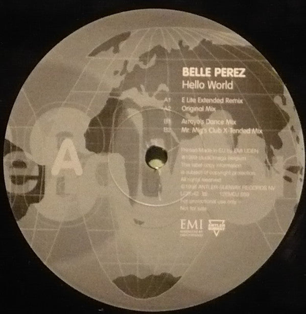 Belle Perez : Hello World (12", Promo)