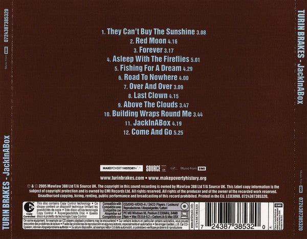 Turin Brakes : JackInABox (CD, Album, Copy Prot.)