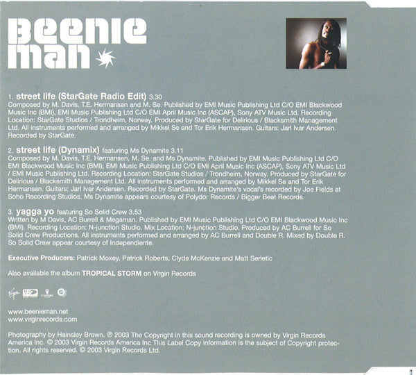 Beenie Man : Street Life (CD, Single)