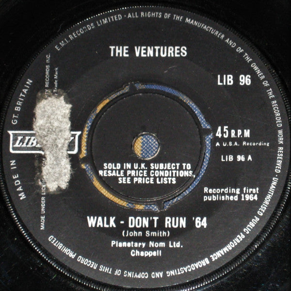 The Ventures : Walk- Don't Run '64 (7", Mono)