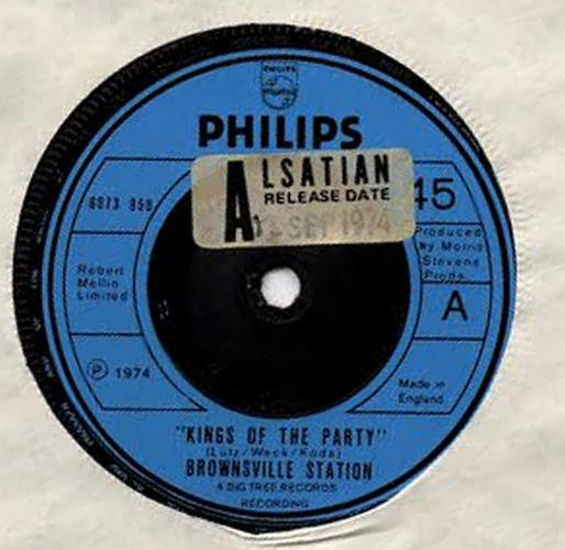 Brownsville Station : Kings Of The Party (7", Single, Sol)