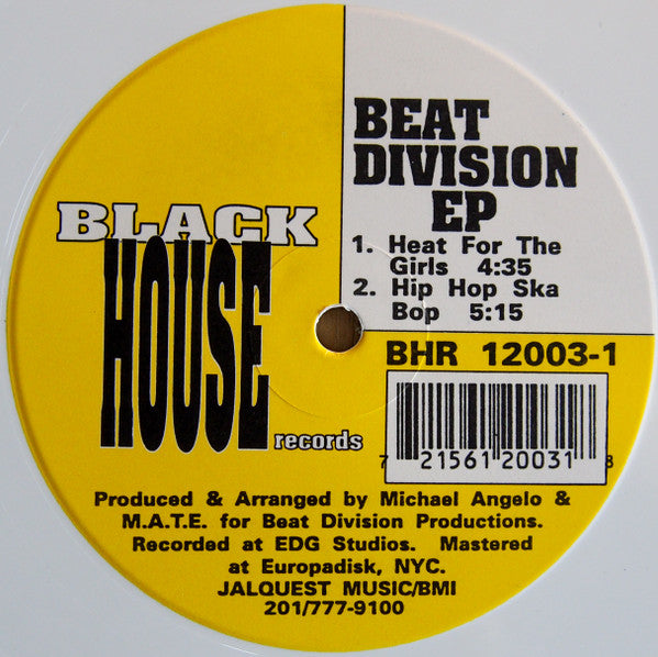 Beat Division : Beat Division EP (12", EP, Ltd, Whi)