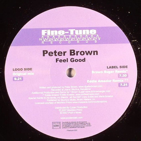 Peter Brown (6) : Feel Good (12")
