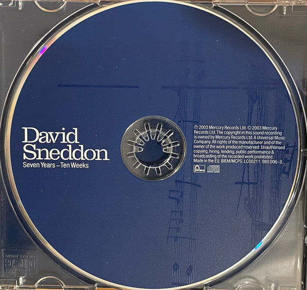 David Sneddon : Seven Years - Ten Weeks (CD, Album, Enh, S/Edition)