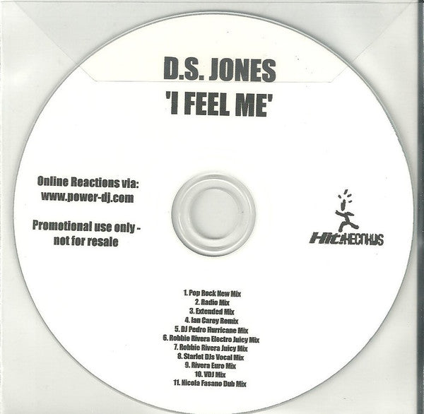 D.S. Jones : I Feel Me (CDr, Single, Promo, TP)