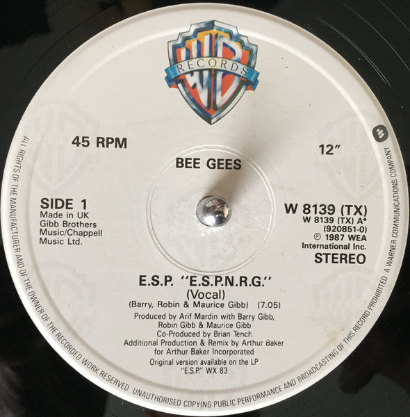Bee Gees : E.S.P. (12")