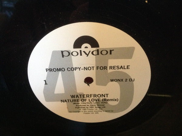 Waterfront (2) : Nature Of Love (12", Promo)