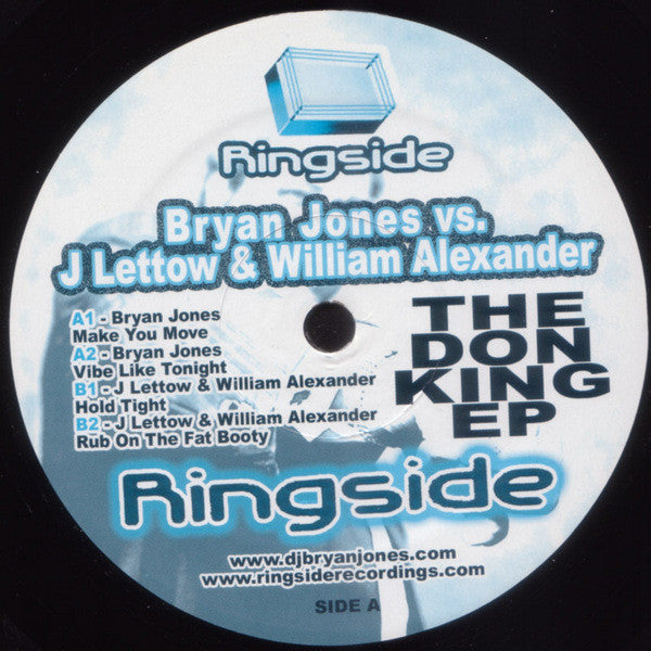 Bryan Jones (2) vs. J. Lettow & William Alexander : The Don King EP (12", EP)