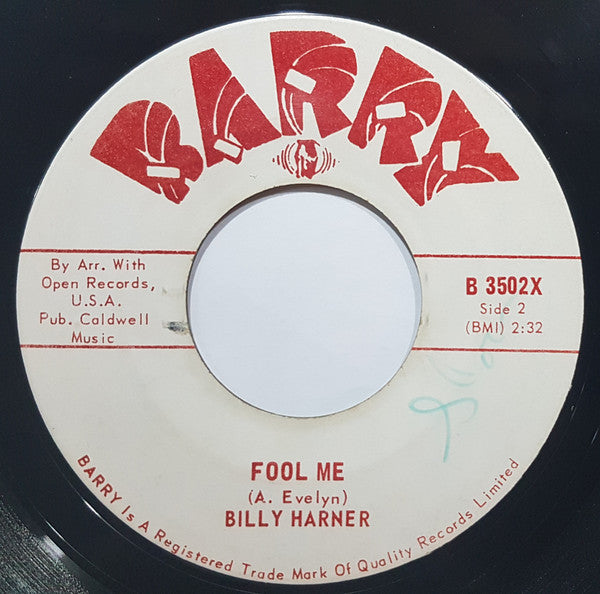 Billy Harner : She's Almost You (7", Single)