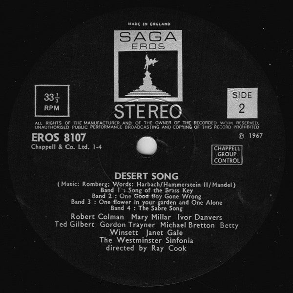 Various : The Desert Song (LP, Album)