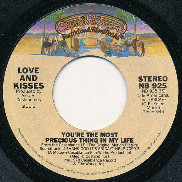 Love & Kisses : Thank God It's Friday (7", Single, RP)