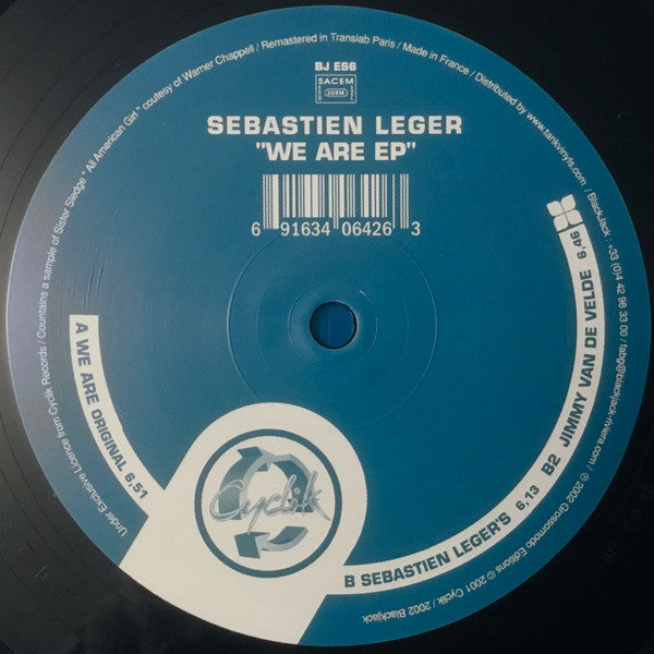 Sébastien Léger : We Are EP (12", EP, RM)