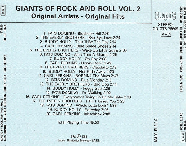 Various : Giants Of Rock And Roll Vol.2 (CD, Comp)