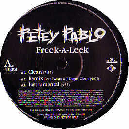 Petey Pablo : Freek -A- Leek (12", Single, Promo)