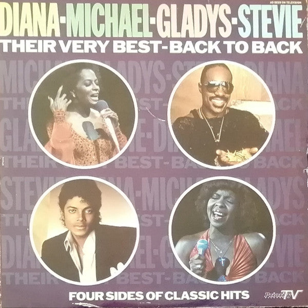 Various : Diana - Michael - Gladys - Stevie - Their Very Best - Back To Back (2xLP, Comp, Gat)