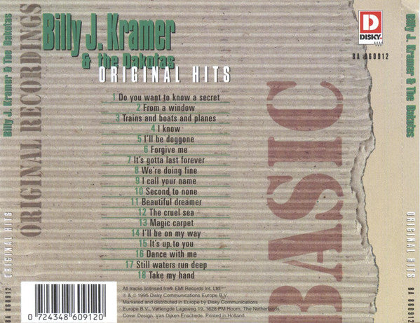 Billy J. Kramer & The Dakotas : Original Hits (CD, Comp)