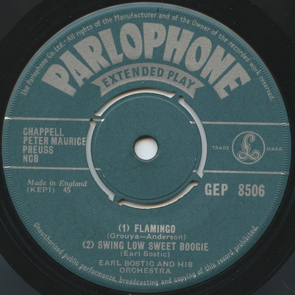 Earl Bostic And His Orchestra : Flamingo (7", EP)