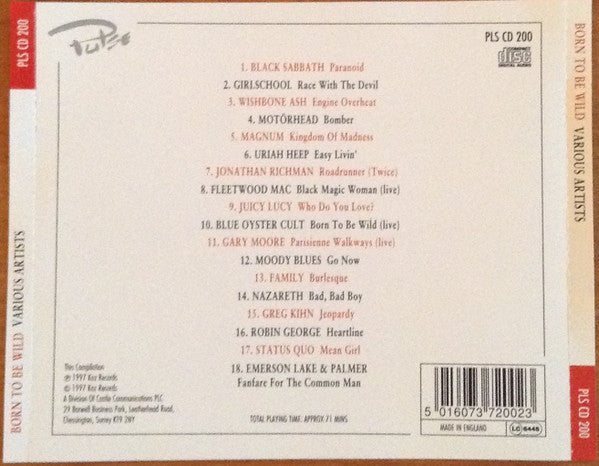 Various : Born To Be Wild (CD, Comp)