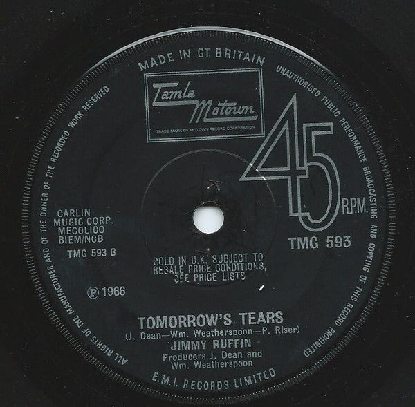 Jimmy Ruffin : I've Passed This Way Before (7", Single, Sol)