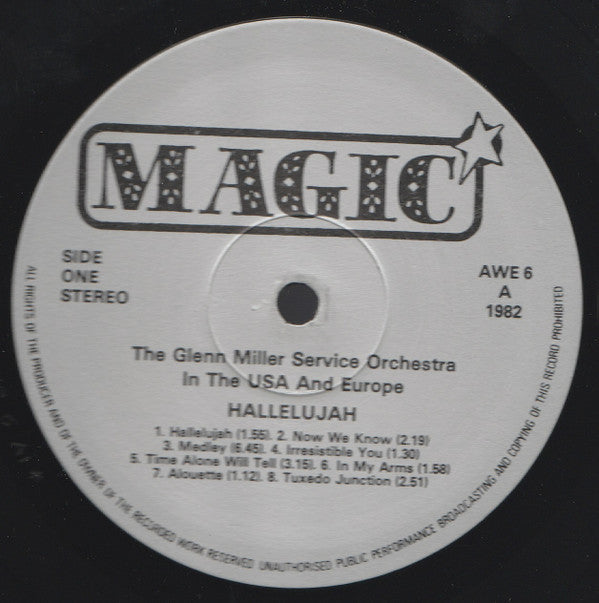 The Glenn Miller Service Orchestra : Hallelujah (LP, Comp, Mono)