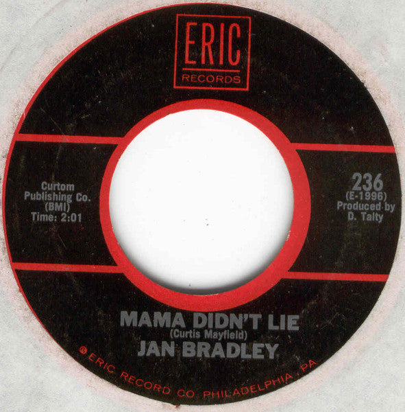 Fontella Bass / Jan Bradley : Rescue Me / Mama Didn't Lie (7")