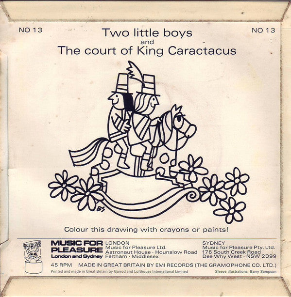 Unknown Artist : Two Little Boys & The Court Of King Caractacus (7", Single, Yel)